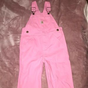 Pink Little Girls Overalls